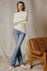 High-Rise Flared Jeans in Vintage Wash
