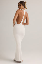 Modal Racerback Maxi Dress in White