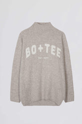 Soft Knit Oversized Jumper in Beige