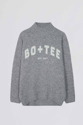 Soft Knit Oversized Jumper in Grey