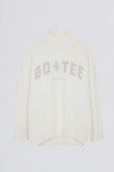 Soft Knit Oversized Jumper in Ivory
