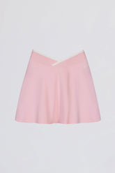 Soft Active Crossover Mini Skort in Powder Pink