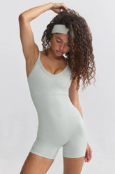 Super Sculpt Seamless Unitard in Grey