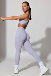 Full Length Leggings with Pockets in Periwinkle