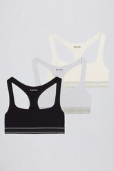 Scoop-Neck Bralette Bundle in Multi