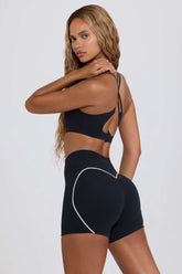 Soft Active Mini Shorts in Black