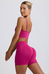 Define Luxe Mini Shorts in Berry