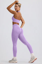 Define Luxe High-Waist Leggings in Lilac