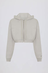 Lightweight Knit V-Neck Oversized Jumper in Light Grey