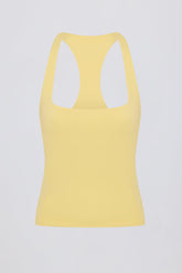 Soft Active Racerback Tank Top in Lemon