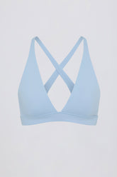 Soft Active Cross-Back Sports Bra in Sky
