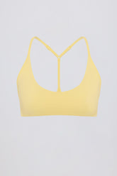 Soft Active Racerback Sports Bra in Lemon