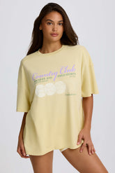 Oversized Graphic T-Shirt in Lemon