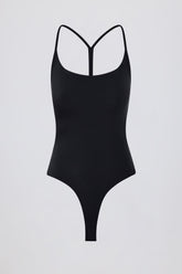 Cut-Out Bodysuit in Black