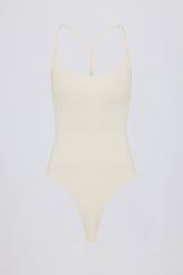 Cut-Out Bodysuit in Cream