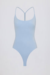 Cut-Out Bodysuit in Sky