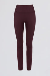 Super Sculpt Seamless High-Waist Leggings in Burgundy