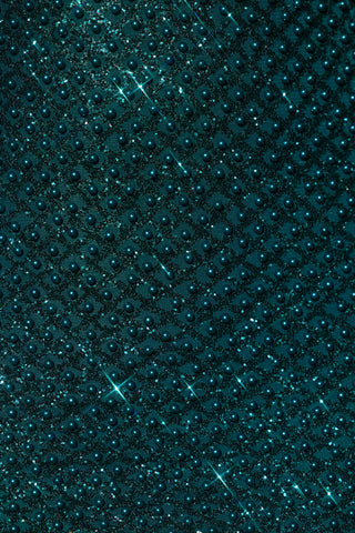 Embellished Cowl-Neck Mini Dress in Teal Green