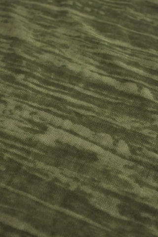 Lace-Up Ruffled Flared Jumpsuit in Green Print