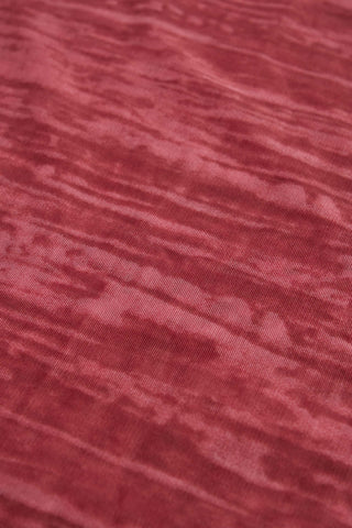 Ruffled Mid-Rise Flared Trousers in Red Print