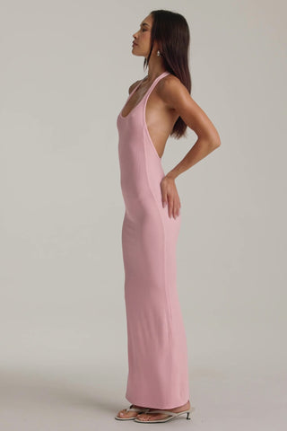 Modal Racerback Maxi Dress in Baby Pink