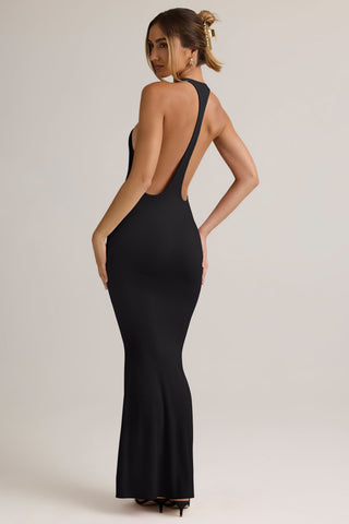 Modal Racerback Maxi Dress in Black