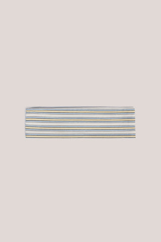 Modal Ribbed Headband in Blue & Yellow Stripe