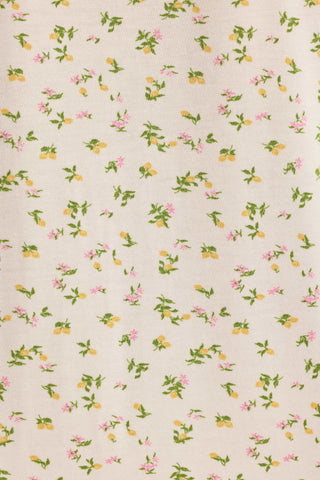 Modal Camisole Pyjama Top in Lemon Print