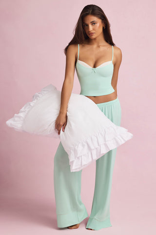 Modal Camisole Pyjama Top in Mint