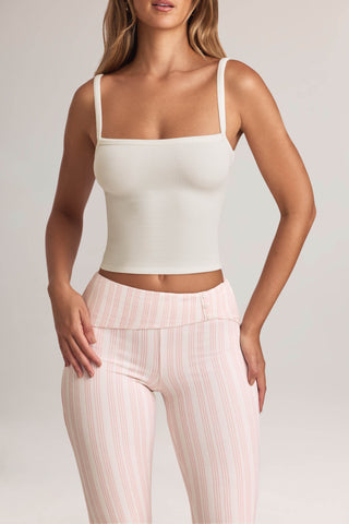 Modal Square-Neck Camisole Top in White