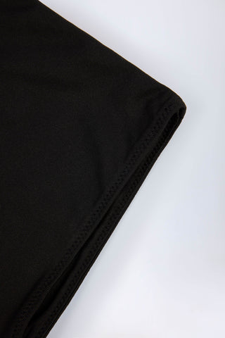 Slinky Jersey Low-Rise Hot Pants in Black