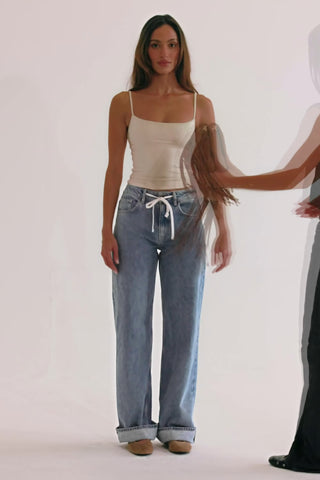 Modal Scoop-Neck Tank Top in Ivory