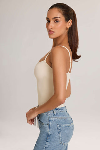 Modal Scoop-Neck Tank Top in Ivory
