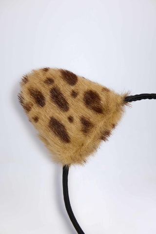 Cat Ears Headband in Leopard Print