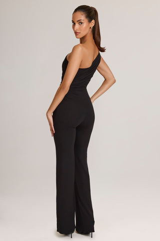 Modal One-Shoulder Jumpsuit in Black