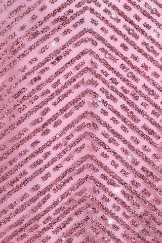 Embellished Low-Rise A-Line Micro Mini Skirt in Pink