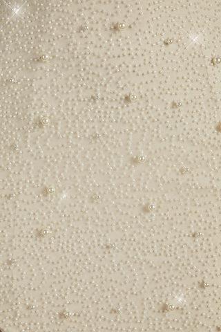 Embellished Bandeau Maxi Dress in Ivory