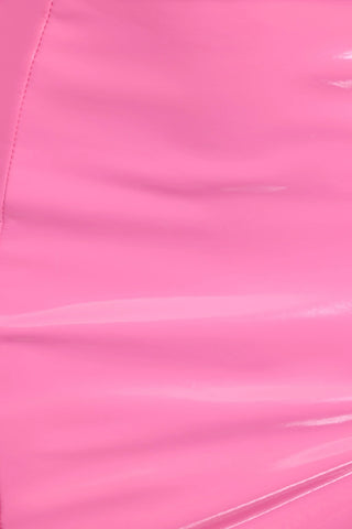 Vinyl Underwired Bralette in Pink