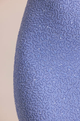 Embellished Cowl Neck Maxi Dress in Powder Blue