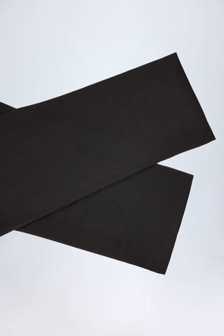 Slinky Jersey Long-Sleeve Playsuit in Black