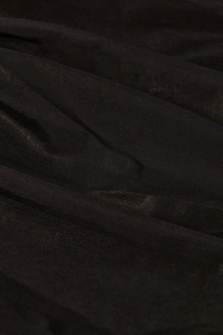 Tall Metallic Ruffle Low-Rise Flared Trousers in Black