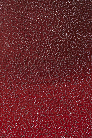 Embellished Halter Neck Mini Dress in Red/Brown Ombré