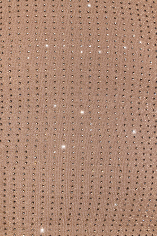 Embellished Mid Rise Gown Skirt in Gold