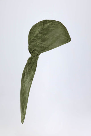 Headscarf in Green Print