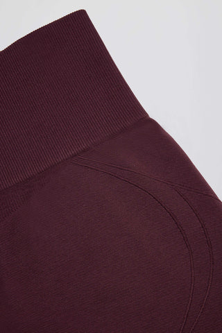 Super Sculpt Seamless Mini Shorts in Burgundy