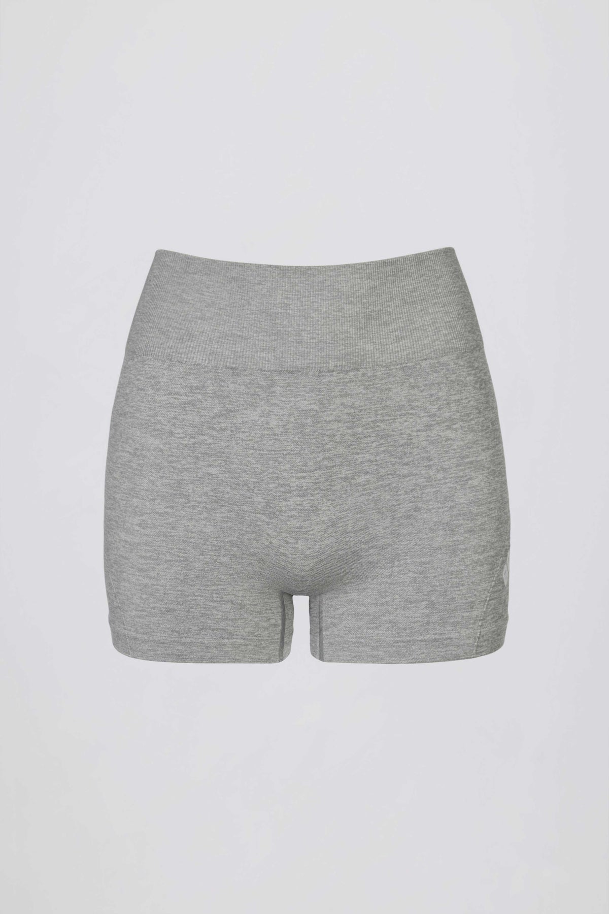 Super Sculpt Seamless Mini Shorts in Grey Marl