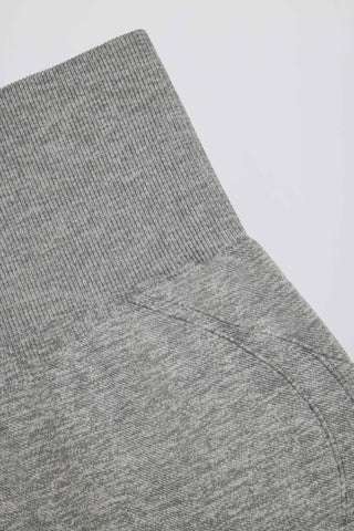 Super Sculpt Seamless Mini Shorts in Grey Marl