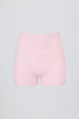 Super Sculpt Seamless Mini Shorts in Powder Pink