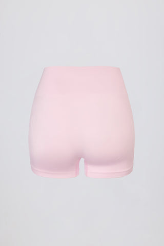 Super Sculpt Seamless Mini Shorts in Powder Pink