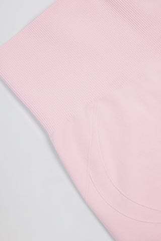 Super Sculpt Seamless Mini Shorts in Powder Pink